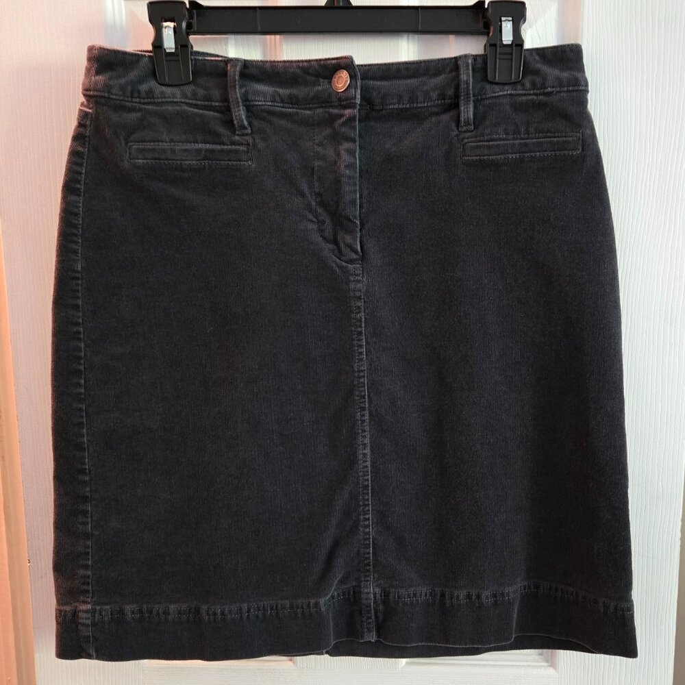 Talbots Gray Corduroy Skirt